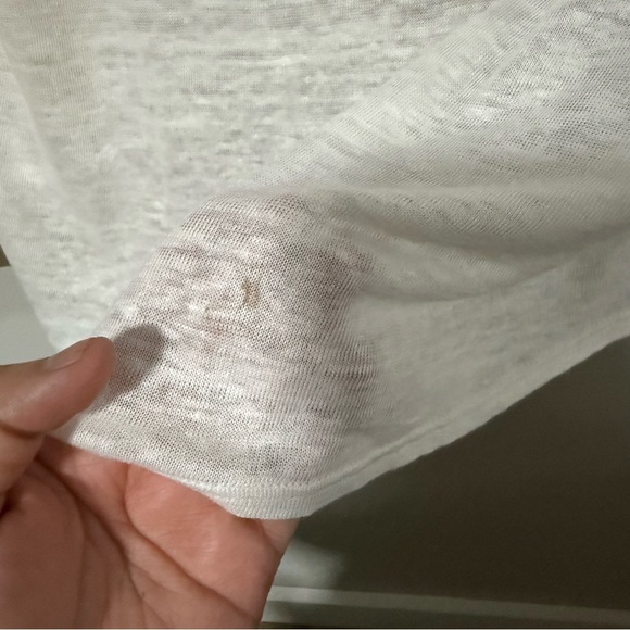 Vince Mixed Media Silk Linen Back Long Sleeve Button Down
Blouse Size Small - Picture 9 of 9